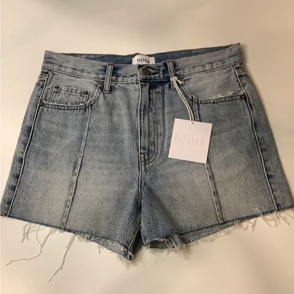 pistola Pants - 💜NWT Pistola Relaxed High Rise Distressed Jean Shorts